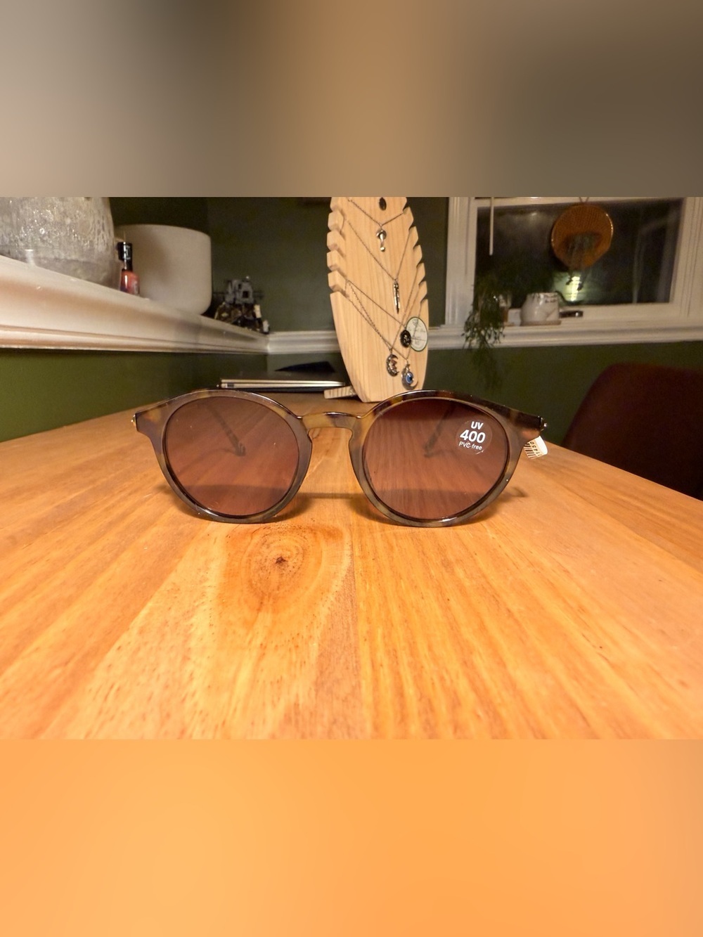 Tortoiseshell Round Women's Sunglasses